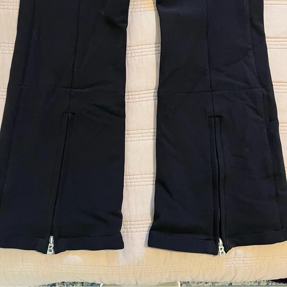 Bogner Black Snow Pants Flared with Zipper Details - Picture 5 of 7